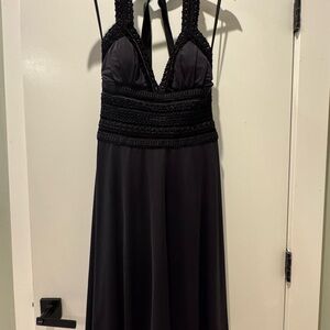 White House Black Market Black Halter Dress